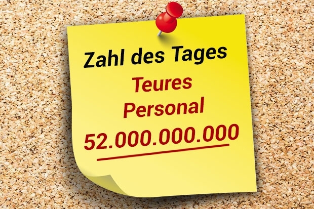 Zahl des Tages: 52.000.000.000